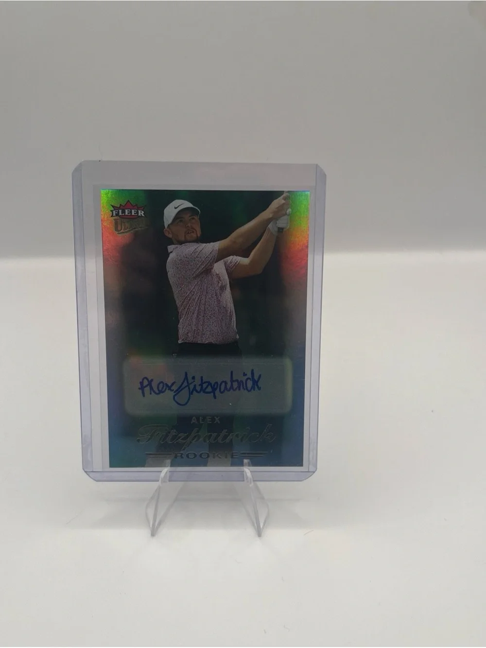 2023 Fleer Ultra Golf Rookies Rainbow Auto Alex Fitzpatrick #54 Rookie Auto.